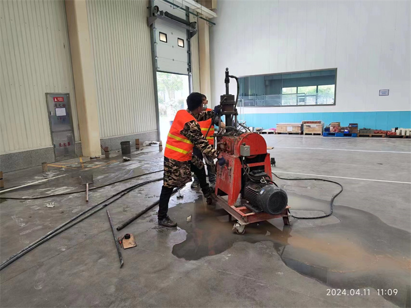 苏仙厂房地面下沉塌陷注浆加固施工